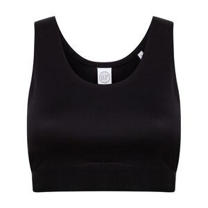 Skinni Fit Womens/Ladies Fashion Crop Top / Black